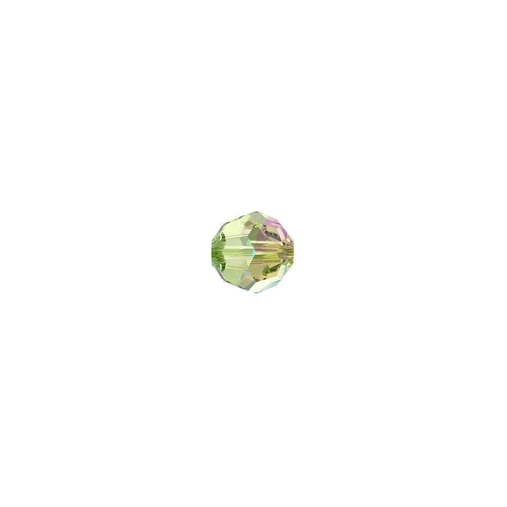 Swarovski (5000) 4mm Round Bead - Peridot Shimmer (Pack of 10) - Too Cute Beads