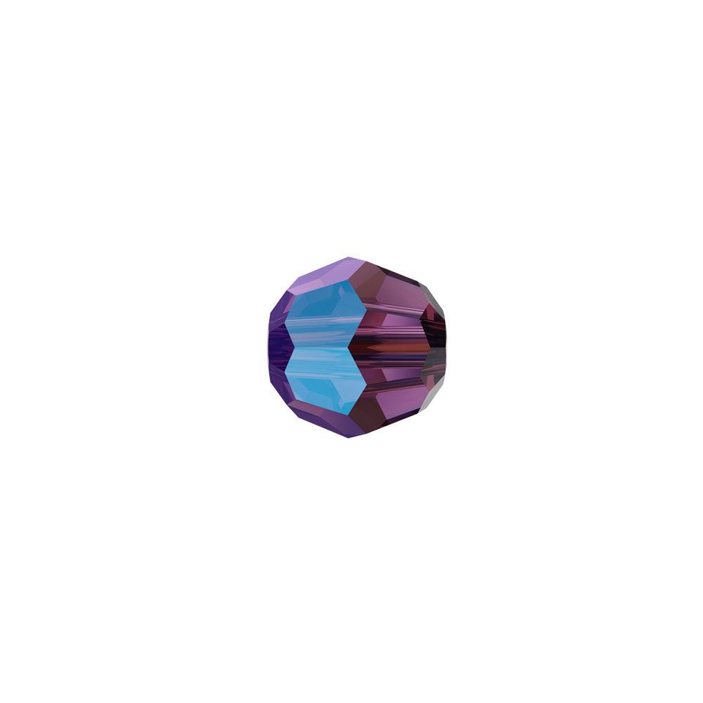Swarovski (5000) 6mm Round Bead - Amethyst Shimmer (Pack of 10) - Too Cute Beads