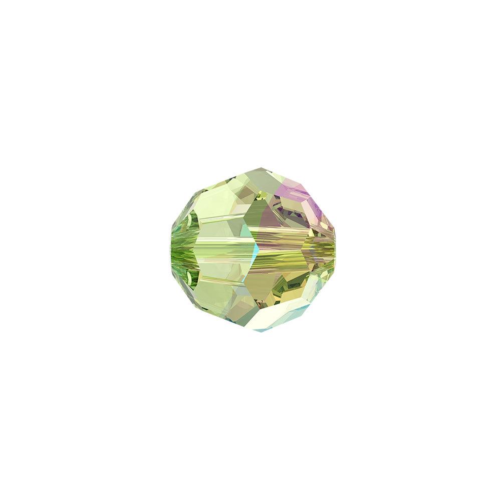 Swarovski (5000) 8mm Round Bead - Peridot Shimmer (Pack of 10) - Too Cute Beads