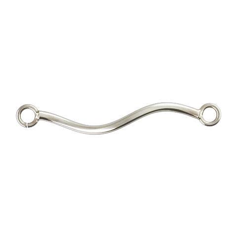 .925 Sterling Silver Spiral Tube with 1 Closed and  1 Open Jump Ring  (1 Piece)