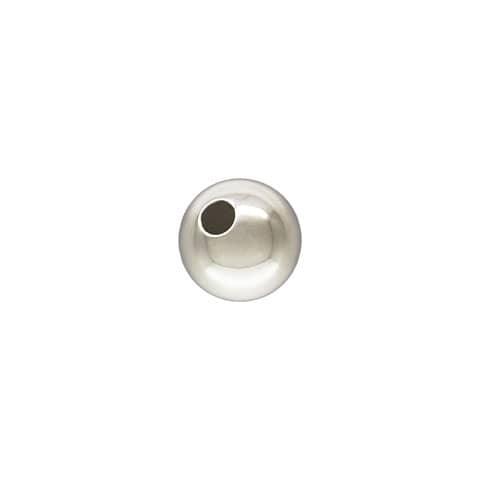 .925 Sterling Silver 10mm Seamless Round Bead - (1 Piece)