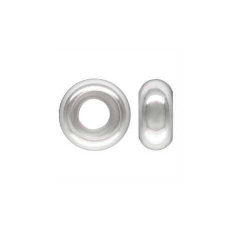 3mm Stopper Bead - .925 Sterling Silver with Silicon Core