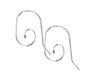 .925 Sterling Silver Interchangeable Ball End Ear Wire (1 Pair) - Too Cute Beads