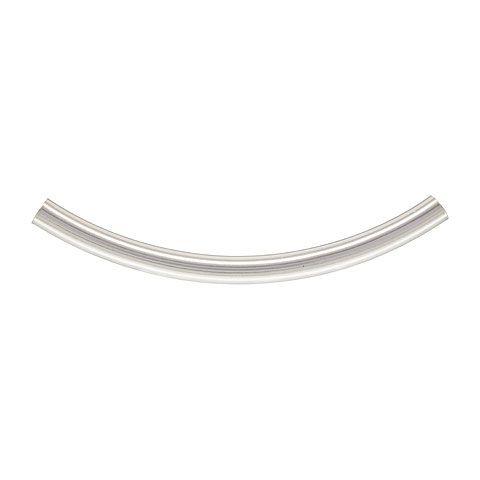 .925 Sterling Silver Curved Tube - 3mm x 30mm (1 Pair)