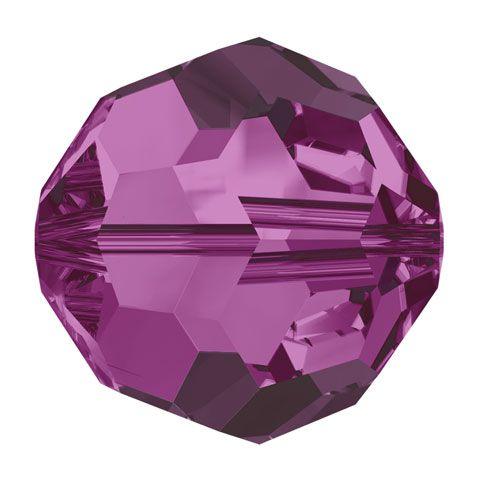 Swarovski 6mm Round - Fuchsia (10 Pack) - Too Cute Beads