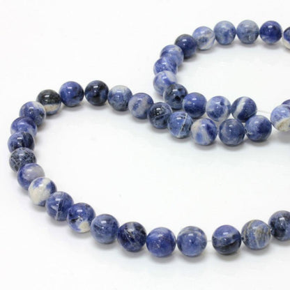 8mm Gemstones with 2.5mm Hole (Sold in Packs of 10) - Too Cute Beads