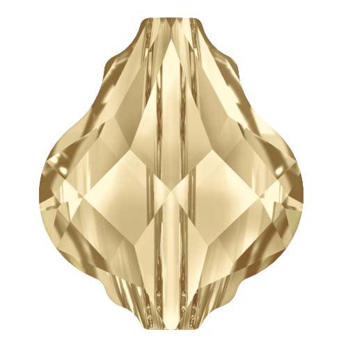 Swarovski (5058) 14mm Baroque Bead - Golden Shadow (1 Piece)