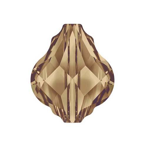 Swarovski (5058) 10mm Baroque Bead - Light Smoked Topaz  (1 Piece)