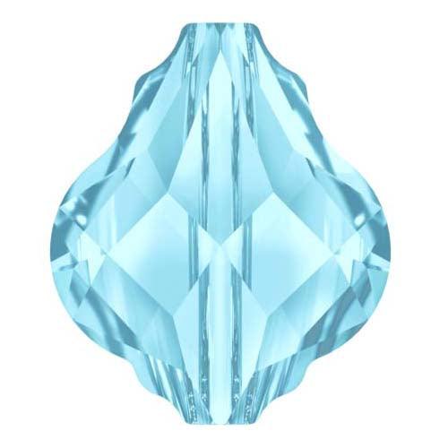 Swarovski (5058) 14mm Baroque Bead - Aquamarine (1 Piece) - Too Cute Beads