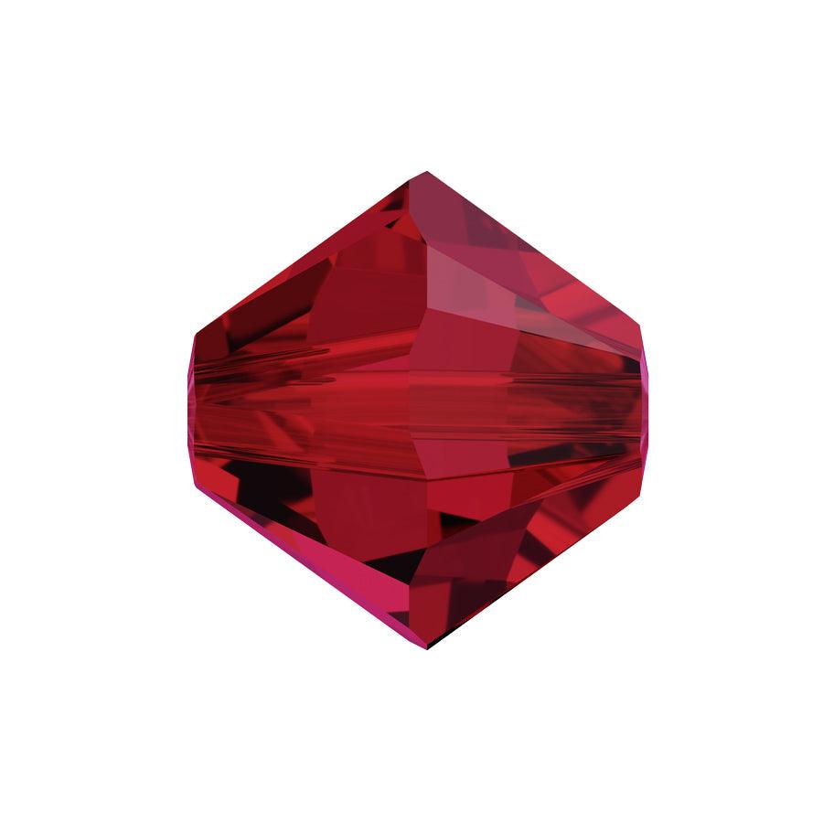 Swarovski (5328) 6mm Xilion Bicone - Scarlet (10 Pack)