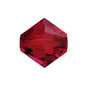 Swarovski (5328) 6mm Xilion Bicone - Scarlet (10 Pack) - Too Cute Beads