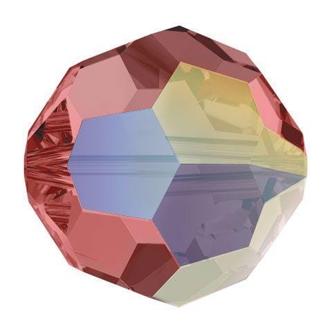 Swarovski 4mm Round - Padparadscha AB (10 Pack) No longer in Production