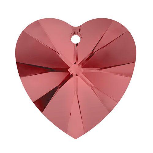 Swarovski (6202) 14mm Heart Pendant - Padparadscha (1 piece)