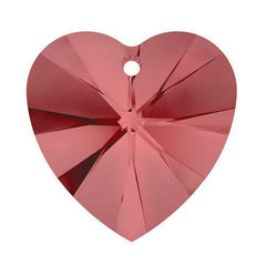 Swarovski (6202) 14mm Heart Pendant - Padparadscha (1 piece) - Too Cute Beads