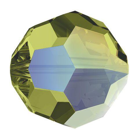 Swarovski 6mm Round - Khaki AB (10 Pack) - Too Cute Beads