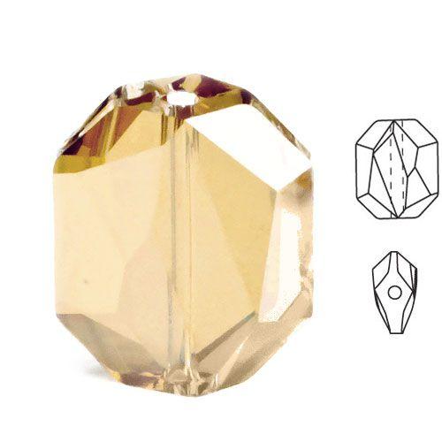 Swarovski 12mm Graphic Bead - Crystal Golden Shadow (1 Piece) - Too Cute Beads