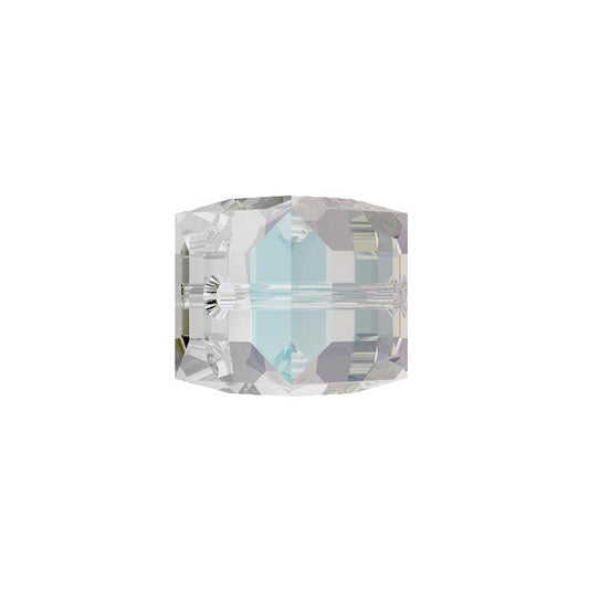 Swarovski (5601) 8mm Cube Bead - Crystal Shimmer (1 Piece) - Too Cute Beads