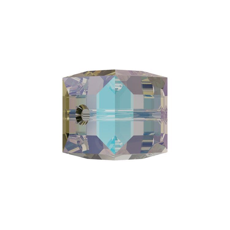 Swarovski (5601) 8mm Cube Bead - Black Diamond Shimmer (1 Piece)