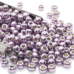 TOHO 6/0 Permanent Finish Seed Beads - Lavender Galvanized (14g - Approx 180 Pieces) - Too Cute Beads