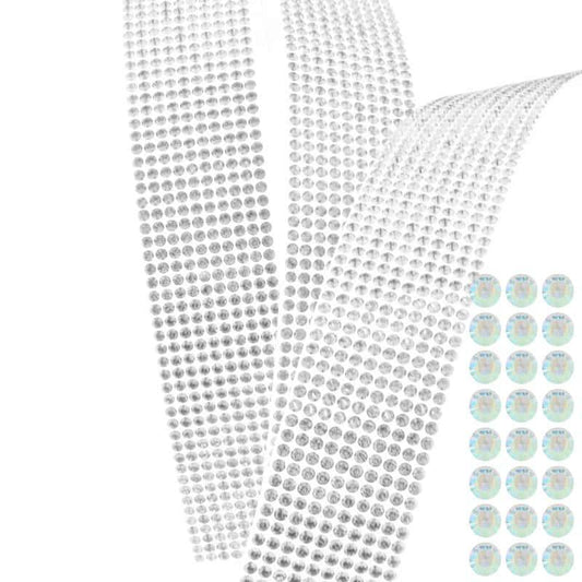 Swarovski 10 Row CrystalTex Chaton Banding - Crystal AB (Sold Per Inch) - Too Cute Beads