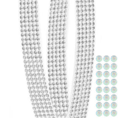 Swarovski 5 Row CrystalTex Chaton Banding - Crystal AB (Sold Per Inch) - Too Cute Beads