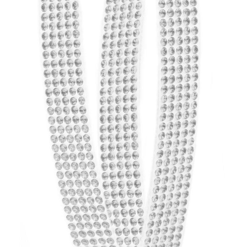 Swarovski 5 Row CrystalTex Chaton Banding - Crystal (Sold Per Inch)