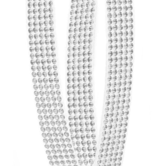 Swarovski 5 Row CrystalTex Chaton Banding - Crystal (Sold Per Inch) - Too Cute Beads