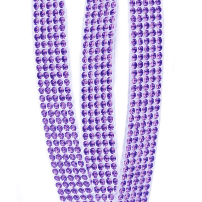 Swarovski 5 Row CrystalTex Chaton Banding - Tanzanite (Sold Per Inch) - Too Cute Beads