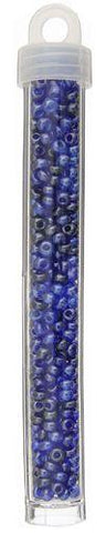 CZECH SEEDBEAD APPROX 22g VIAL 6/0 BLUE/SAPPHIRE - Too Cute Beads