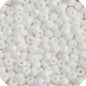 CZECH SEEDBEAD APPROX 22g VIAL 6/0 OPAQUE WHITE - Too Cute Beads