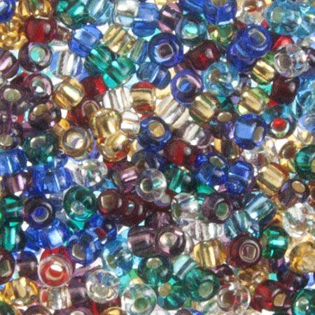 CZECH SEEDBEAD APPROX 22g VIAL 8/0 S/L MULTI - Too Cute Beads