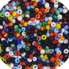 CZECH SEEDBEAD APPROX 22g VIAL 8/0 OPAQUE ASSORTED - Too Cute Beads