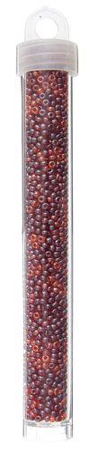 CZECH SEEDBEAD APPROX 22g VIAL 10/0 MIX RED LUSTERED - Too Cute Beads