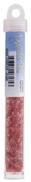 CZECH SEEDBEAD APPROX 22g VIAL 10/0 PINK MIX - Too Cute Beads