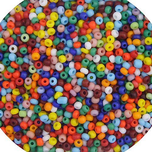 CZECH SEEDBEAD APPROX 22g VIAL 10/0 OPAQUE ASSORTED