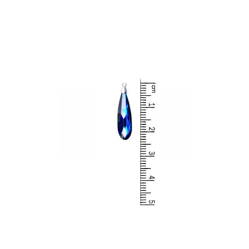 Swarovski 6533 Raindrop Pendant - Crystal Bermuda Blue - Too Cute Beads