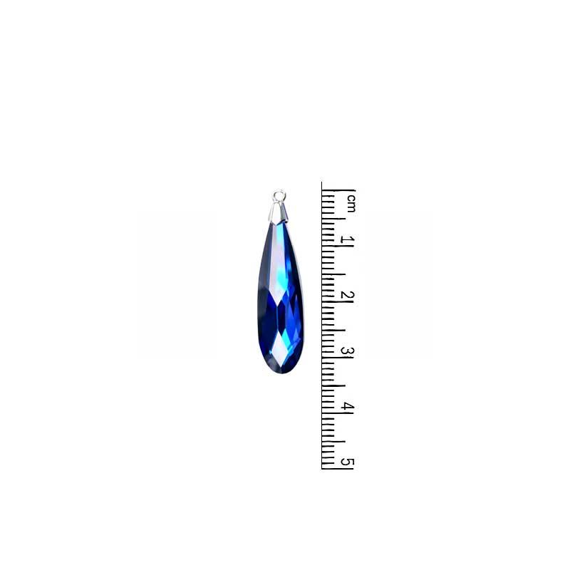 Swarovski 6533 Raindrop Pendant - Crystal Bermuda Blue