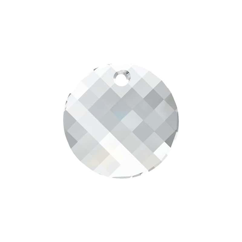 Swarovski 18mm Twist Pendant - Crystal (1pc) - Too Cute Beads