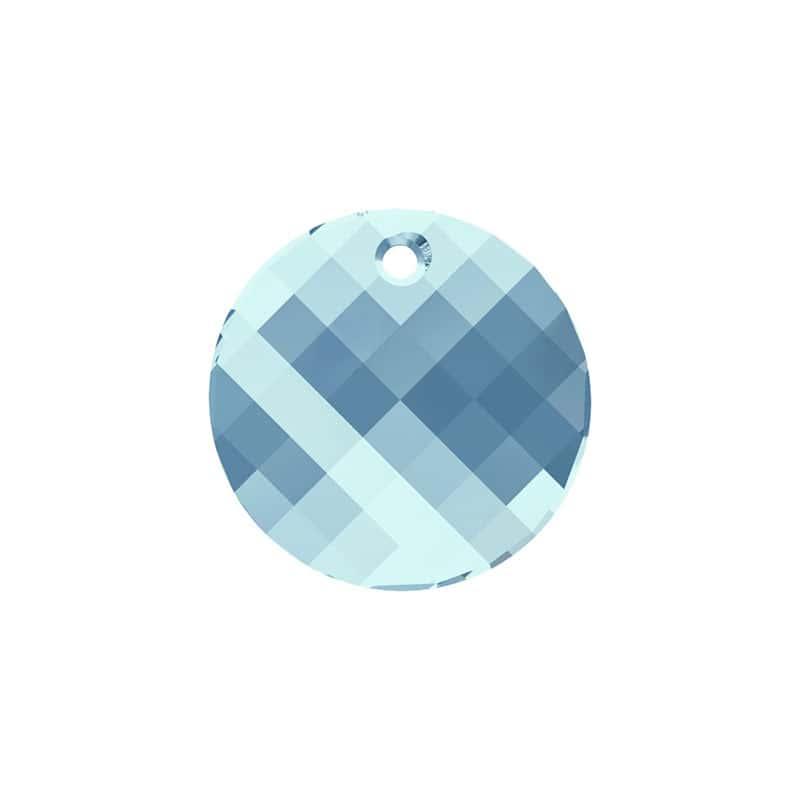 Swarovski 18mm Twist Pendant - Aquamarine (1pc)