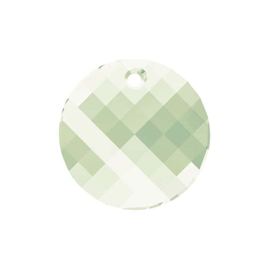 Swarovski 28mm Twist Pendant - Luminous Green (1pc) - Too Cute Beads