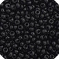 Czech Seedbead 11/0 Black Opaque approx 23g - Too Cute Beads