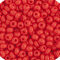 Czech Seedbead 11/0 Light Red Opaque approx 23g - Too Cute Beads