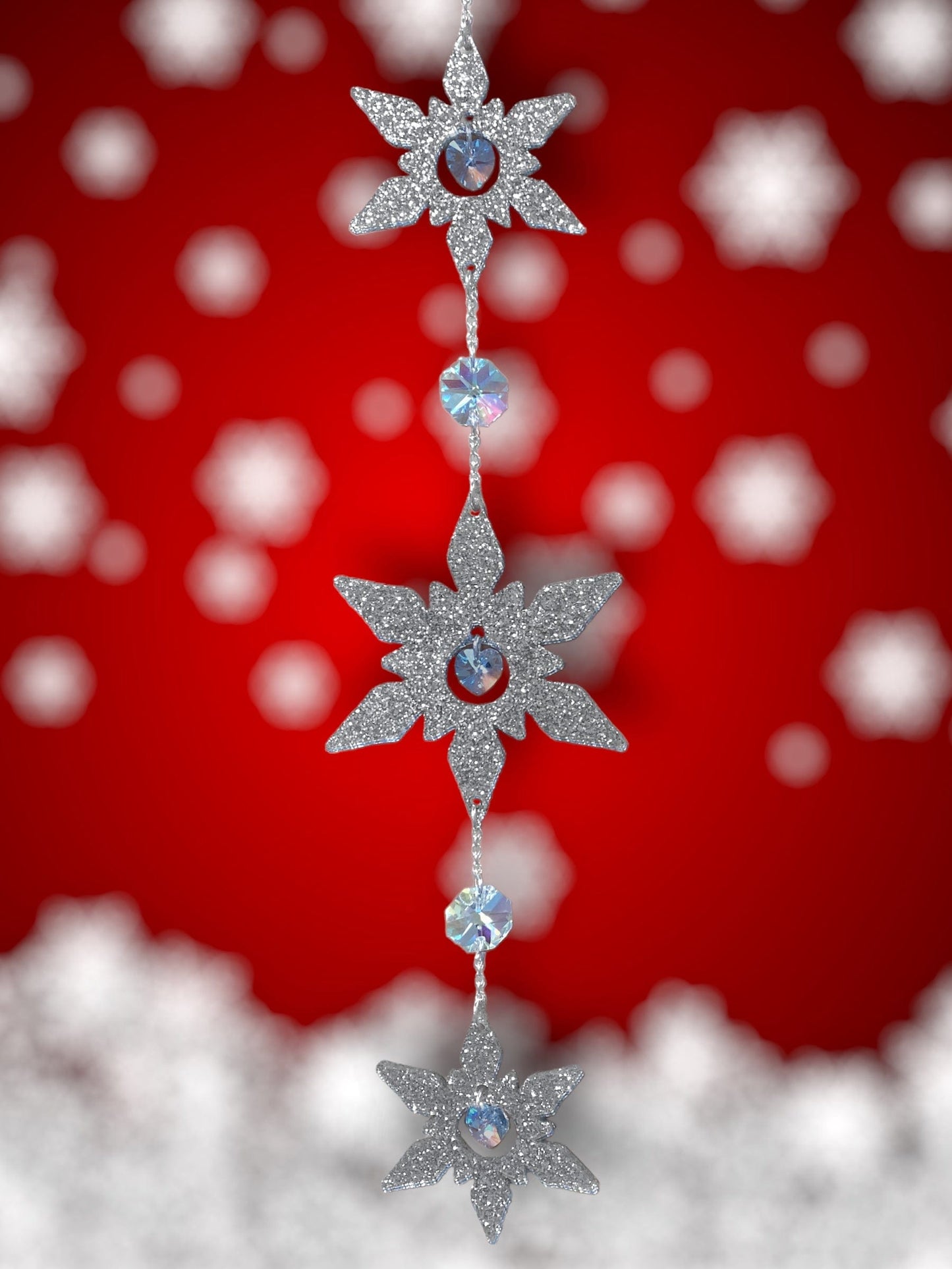 Captured Crystal Snowflake DIY Sun Catcher Kit - Too Cute Beads