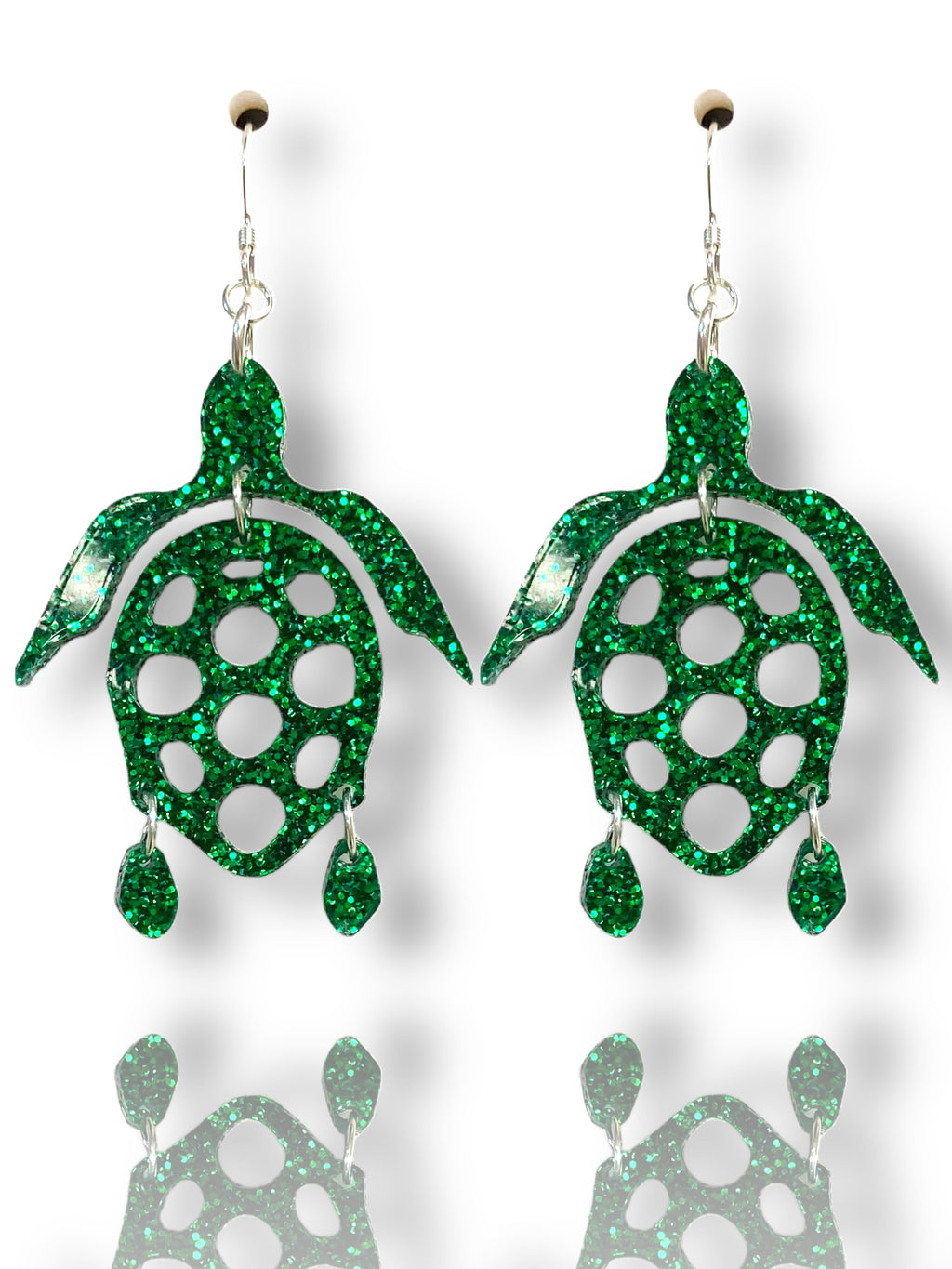 Sparkling Sea Turtle Earrings - Jewelry Making Kit - Too Cute Beads