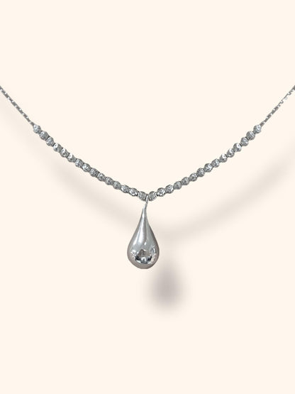 Stunning Silver Teardrop Necklace Kit - Too Cute Beads