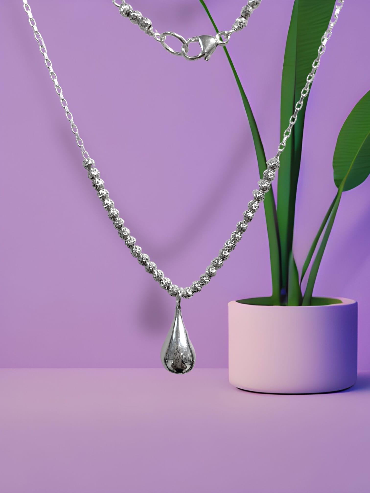 Stunning Silver Teardrop Necklace Kit