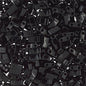 Miyuki TILA Half Cut 5x2.3mm 2Hole Black Opaque- 5.2g - Too Cute Beads