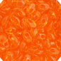 Long Magatama 4x7mm Orange Tr. (23g Vial) - Too Cute Beads