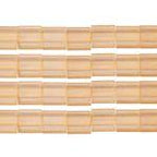 TILA 5x5mm 2Hole approx. 5.2g Light Amber Tr. Matte AB - Too Cute Beads