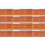 TILA 5x5mm 2Hole approx. 5.2g Dark Amber Tr. Matte AB - Too Cute Beads